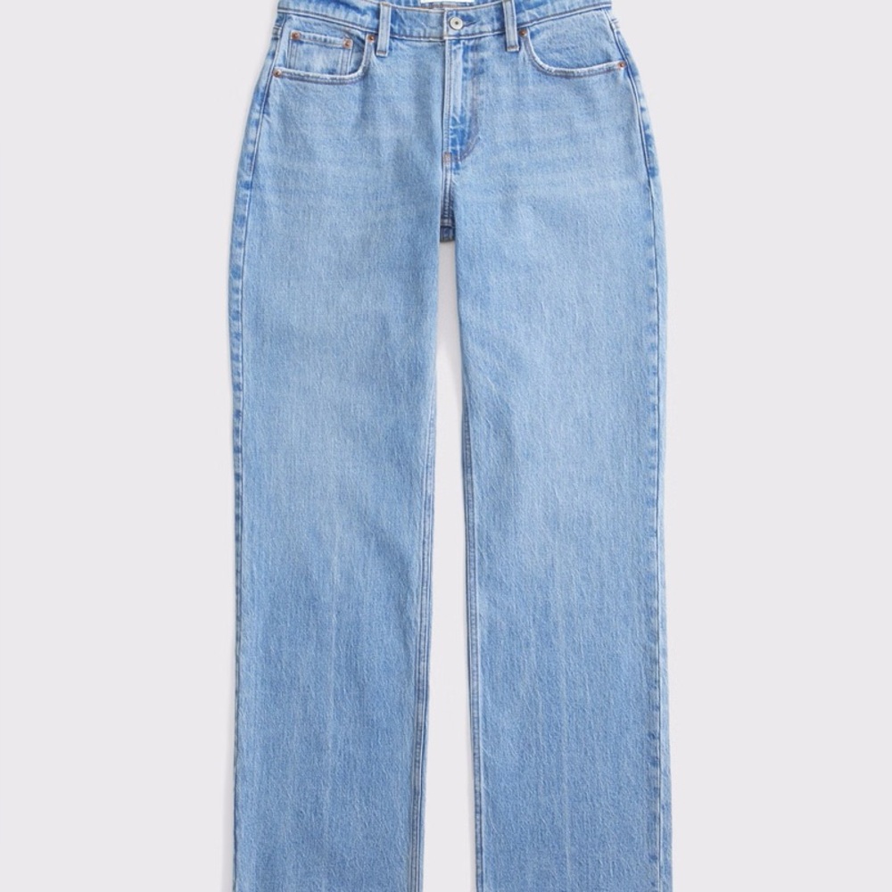 Abercrombie & Fitch Light Blue Straight Leg Jeans